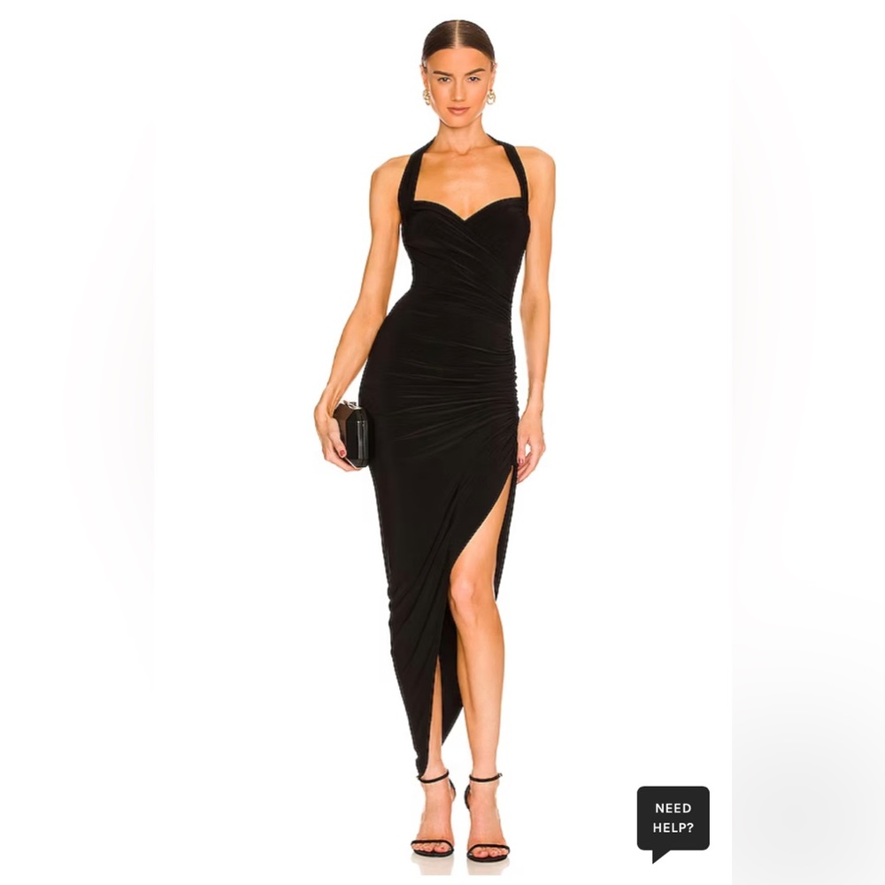 Black, sweetheart neck dress